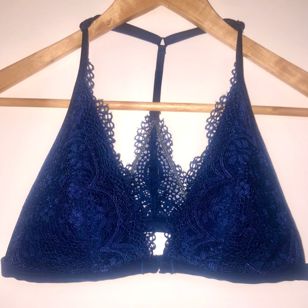 Victoria’s Secret Lace Bralette in Deep Blue